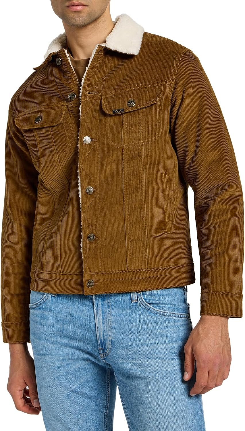 Denim Sherpa Lined Jacket